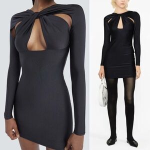 Coperni Twisted Cut-Out Jersey Dress
